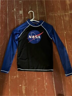 Chemistry Black & Blue NASA swim shirt